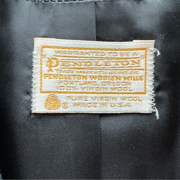 Vintage Pendleton 100% Virgin Wool Pencil Skirt Blazer Suit Set - Picture 4 of 15